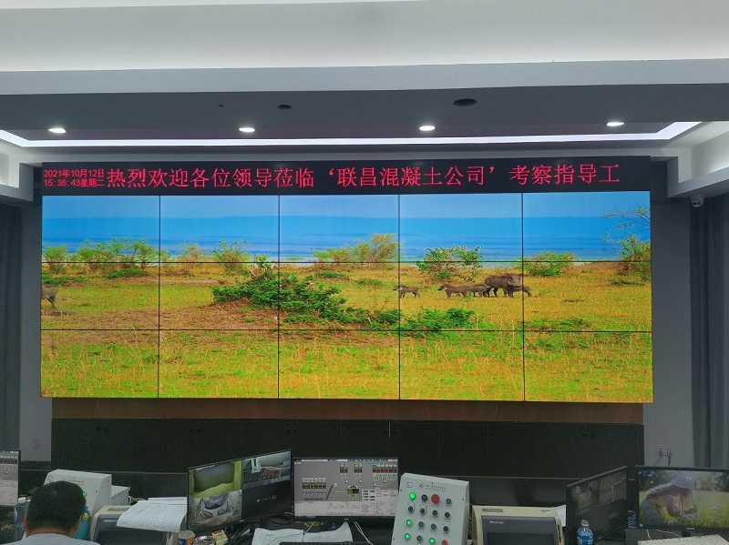 廣東韶關聯(lián)昌混凝土拼接屏項目